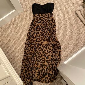 Wet Seal Animal Print High - Low Dress